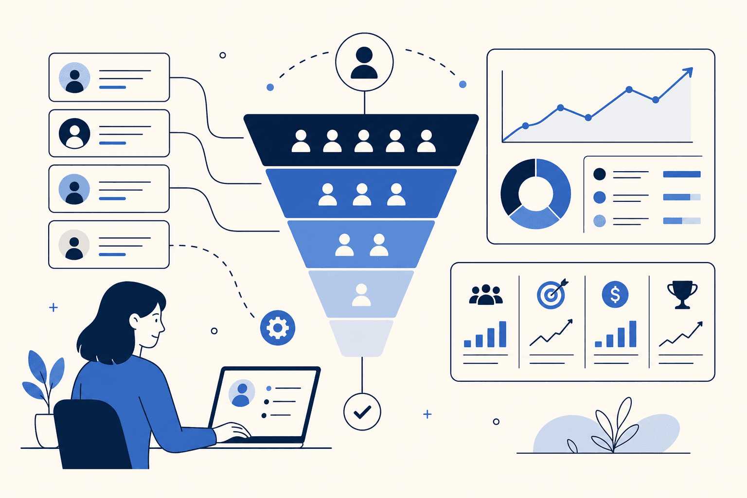 Pipeline y CRM conectados