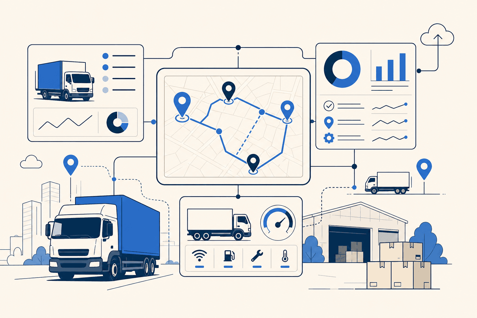 Logística mid-market: un tablero cuando los datos viven en tres lugares